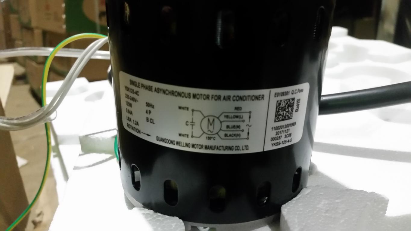 Мотор вентилятора внутреннего блока YSK125-4C (YKSS-125-4-5)/11002012001969