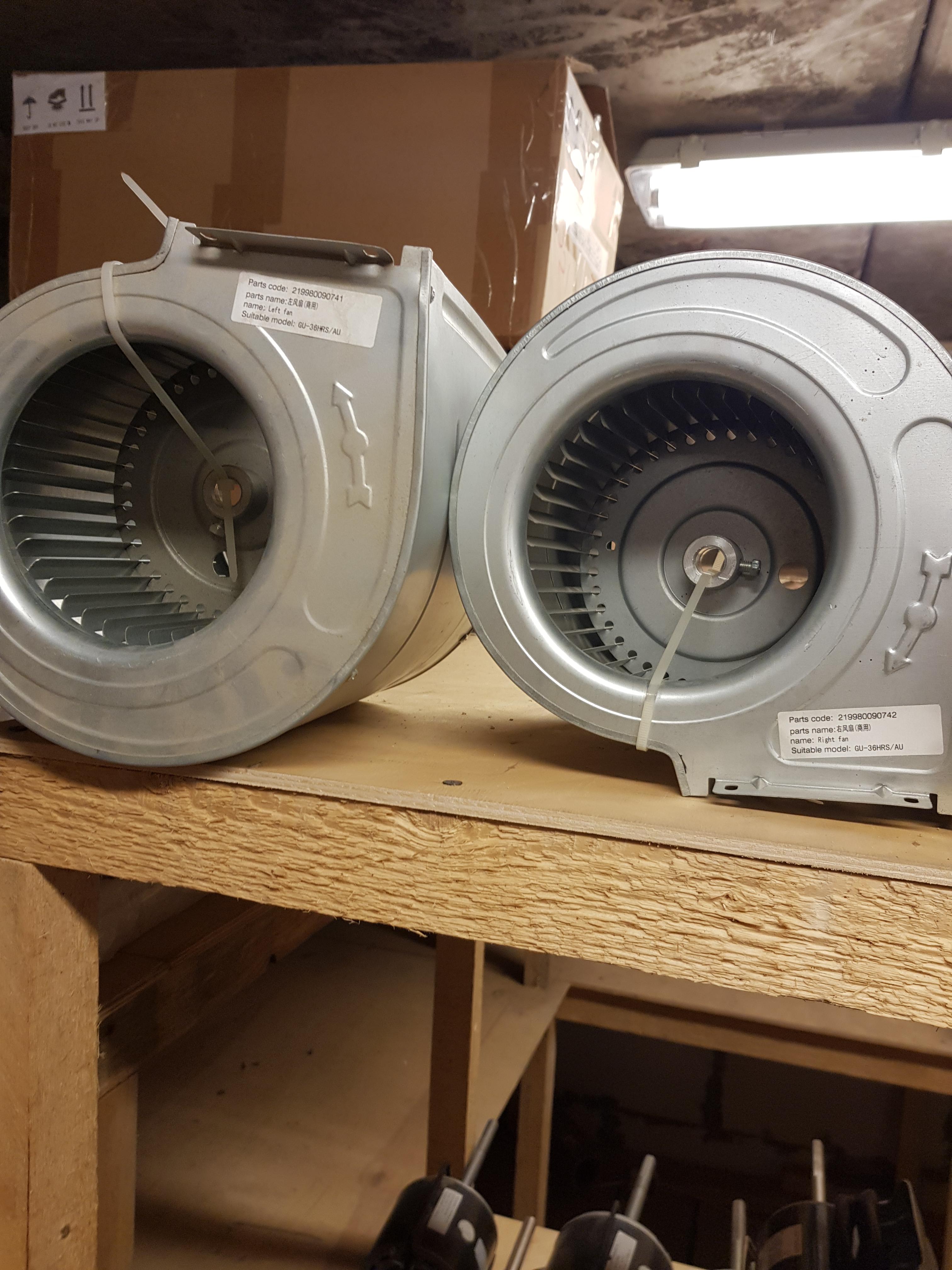 Крыльчатка внутреннего блока в улитке правая