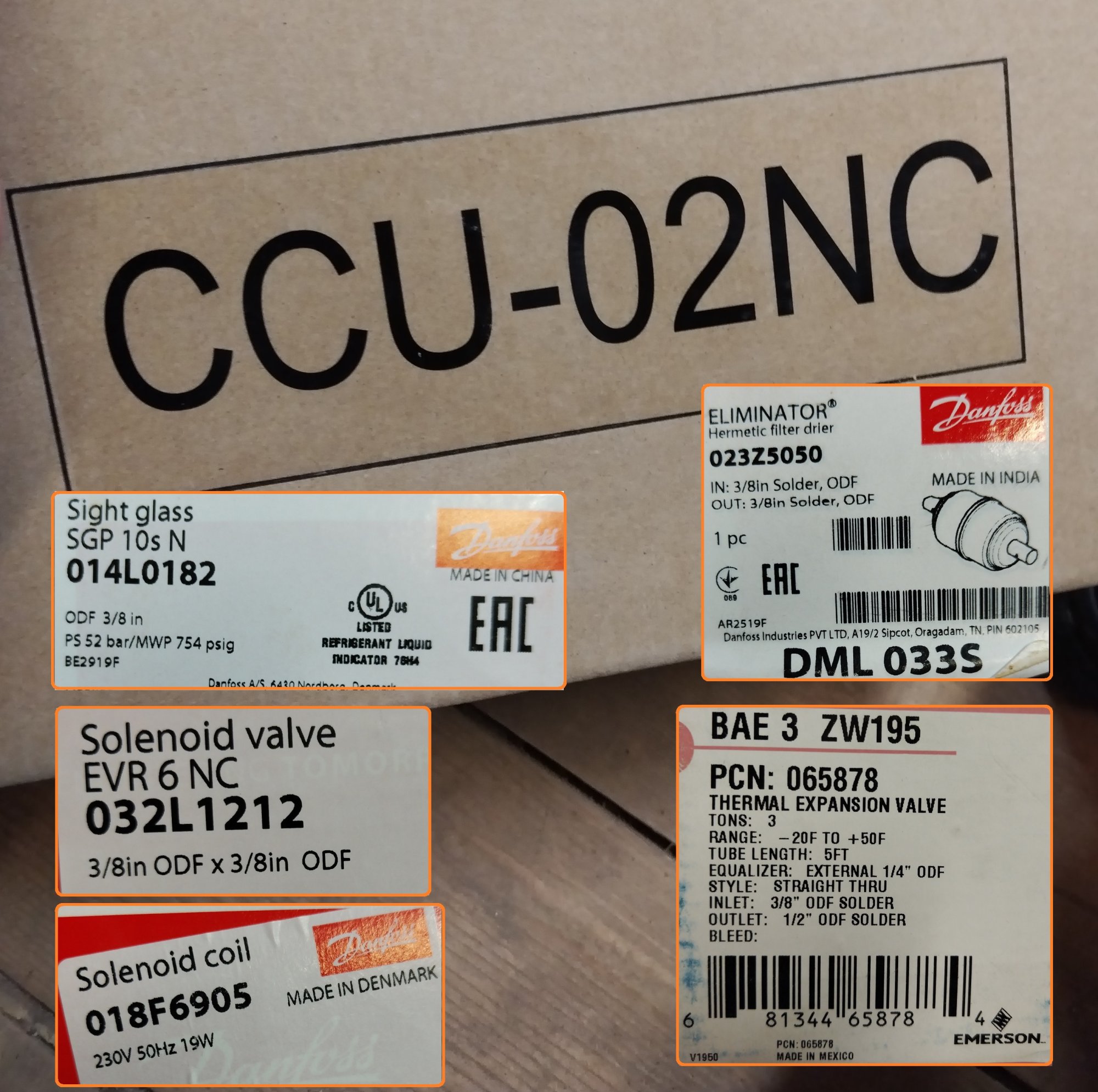 Комплект обвязки ККБ CCU-02NC (032L1212, 018F6905, 023Z5050,  014L0182, BAE 3 ZW195 065878 )