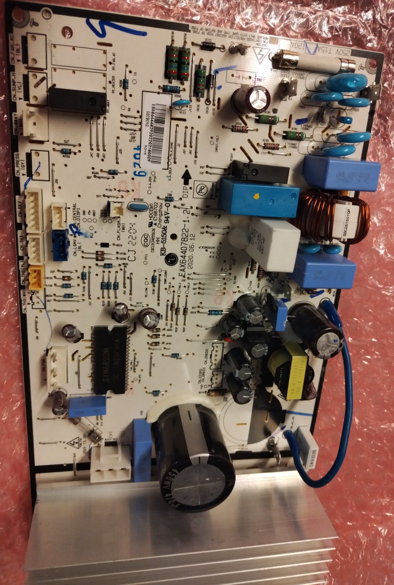 Плата управления LG  EBR86444829