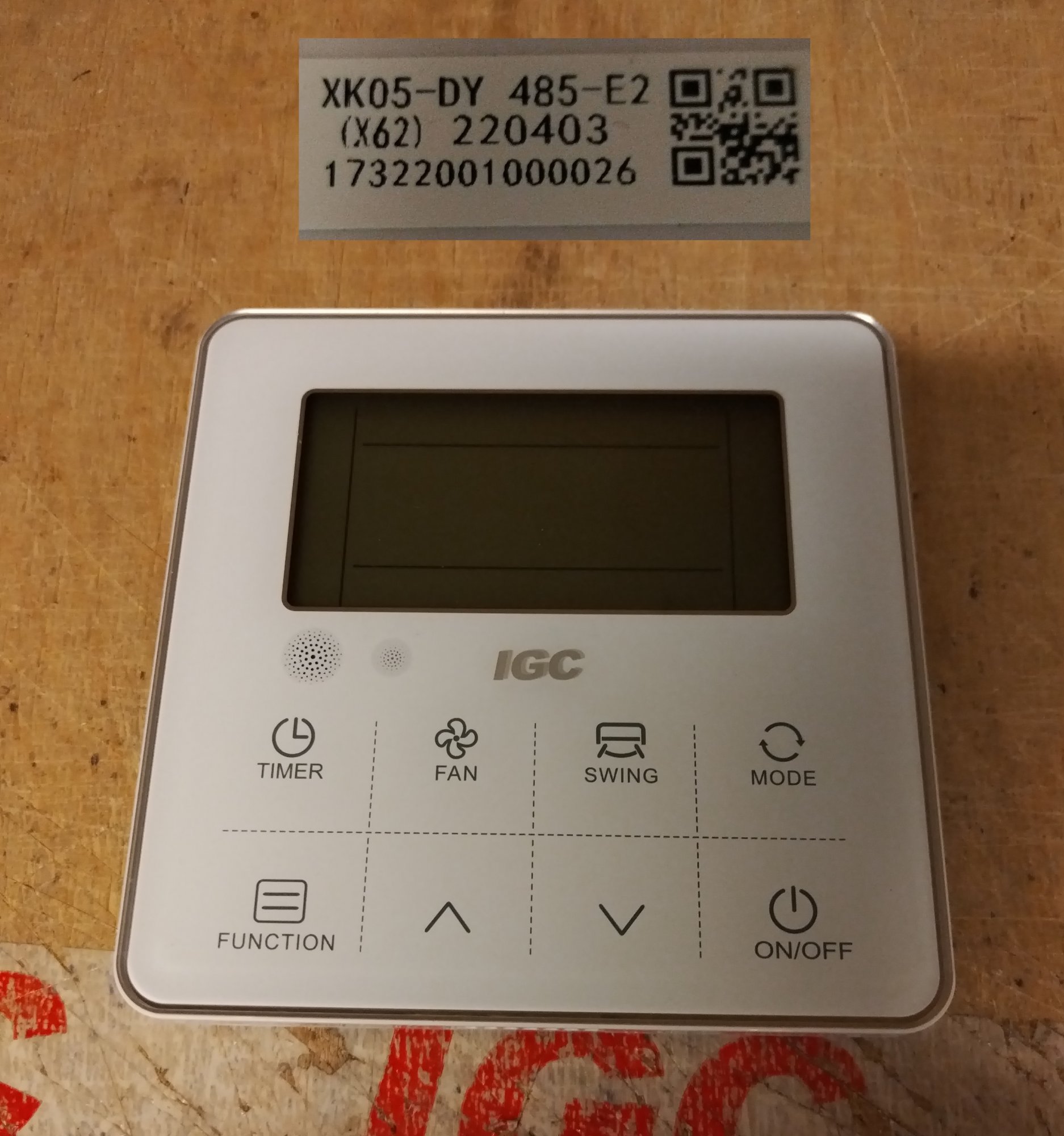 Пульт проводной XK05-DY / 17322001000026